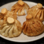 Хинкали жареные с картофелем и беконом