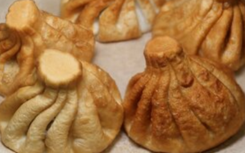 Хинкали жареные с сыром