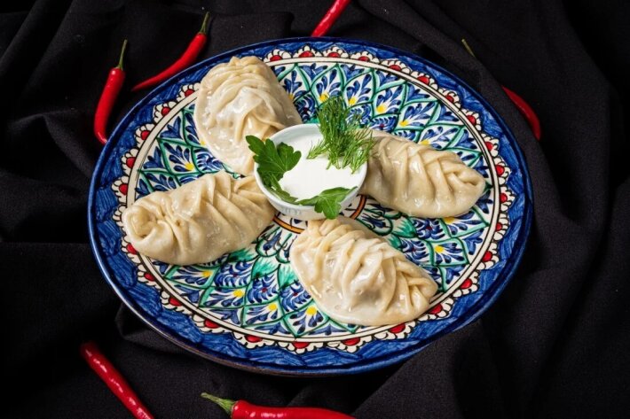 Манты с бараниной