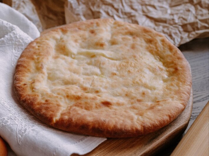 Пирог с курицей и грибами