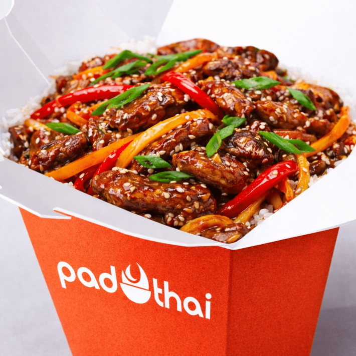 Утка хойсин на рисе