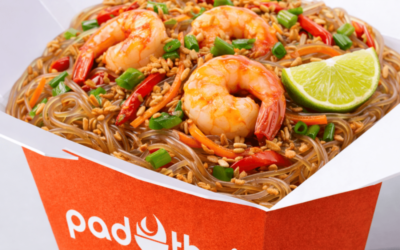 Фунчоза с креветками