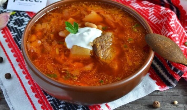 Борщ «Украинский» с мясом