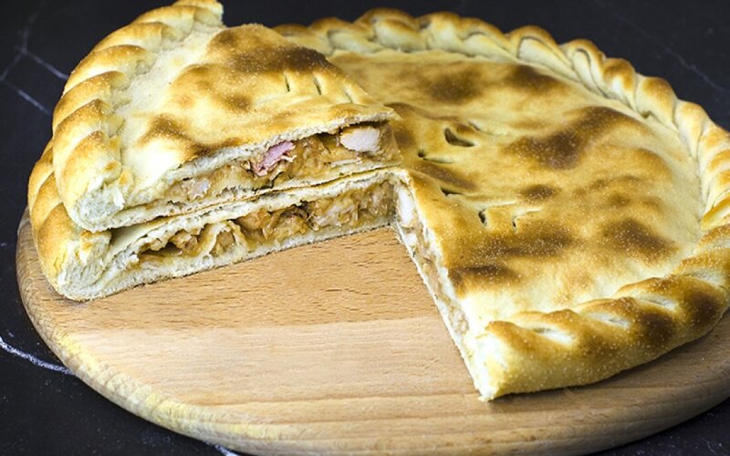 Пирог «Курица барбекю»