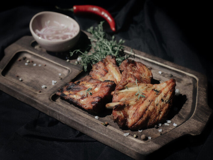 Шашлык из свиных рёбер