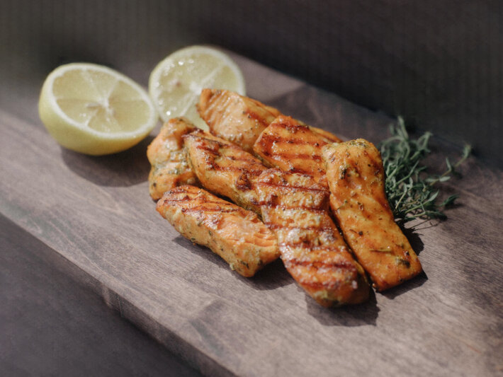 Шашлык из филе лосося