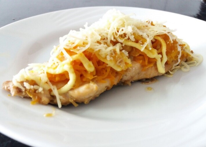 Горбуша запечёная с овощами
