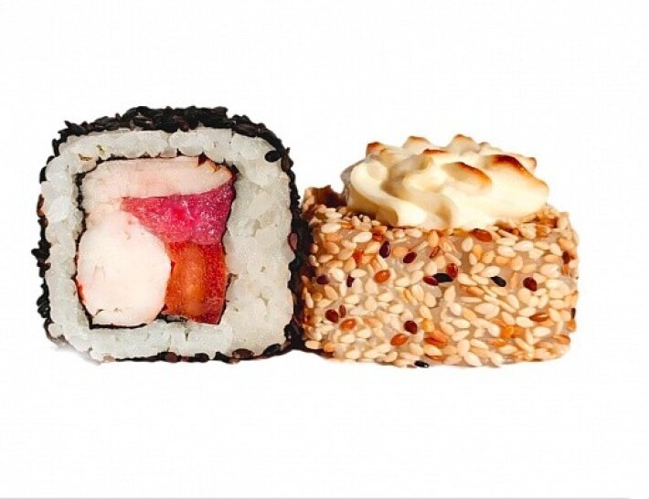 Запечённый ролл «Инь Янь»