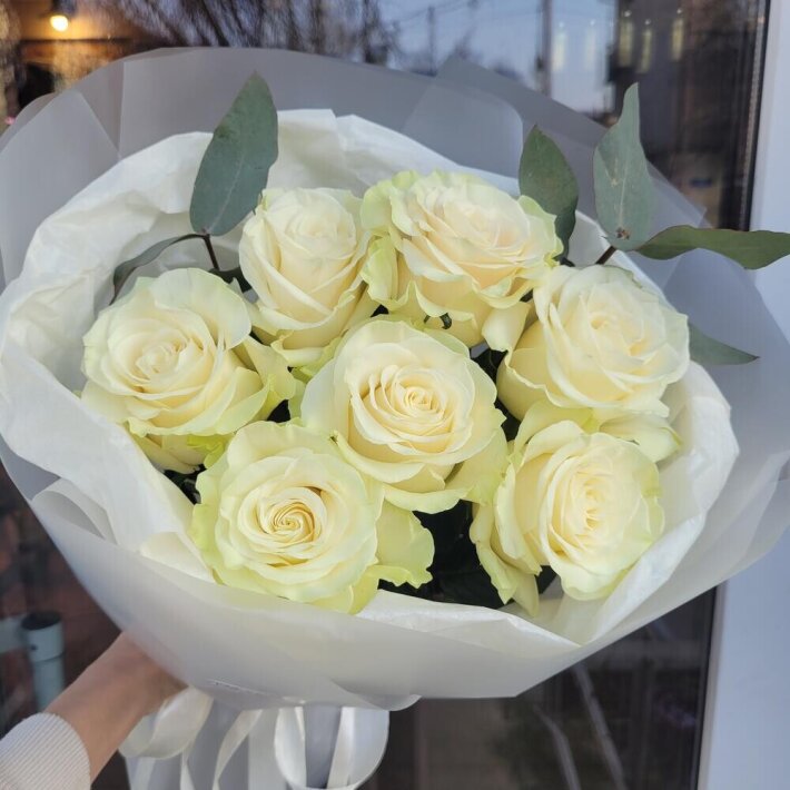 Букет «Мондиаль с эвкалиптом»