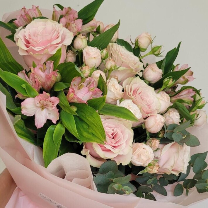 Букет «Большой розовый микс»