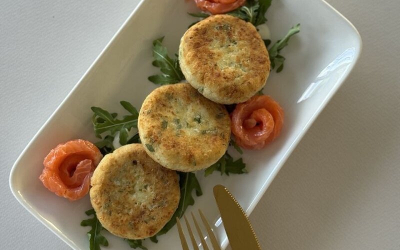 Сырники соленые с форелью