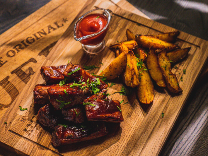 Рёбра в соусе «BBQ»