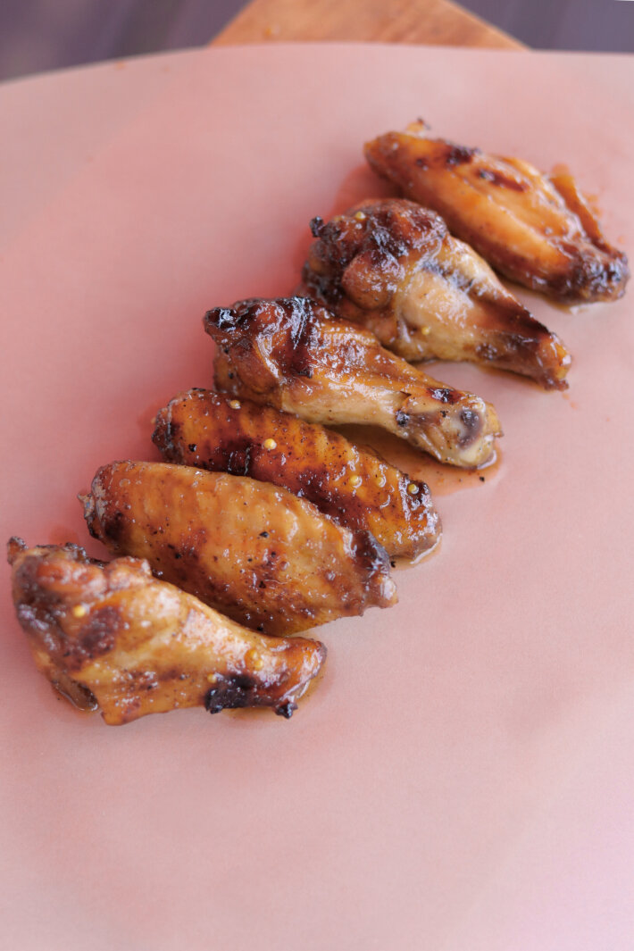 Крылья в медово-горчичном соусе