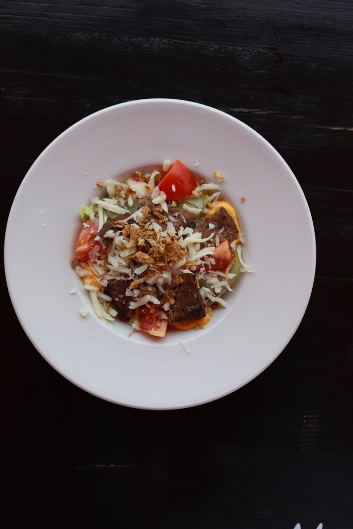 Салат с говядиной