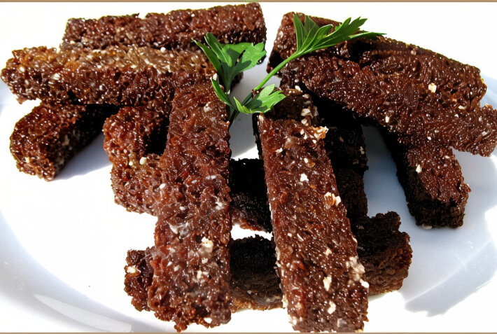 Гренки чесночные