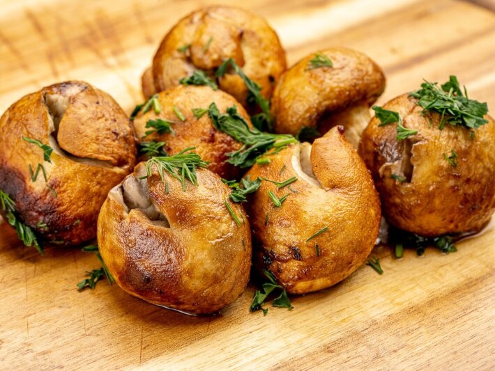 Шашлык из шампиньонов