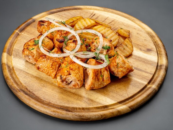 Шашлык из куриного филе