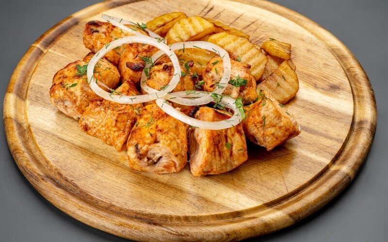 Шашлык из куриного филе