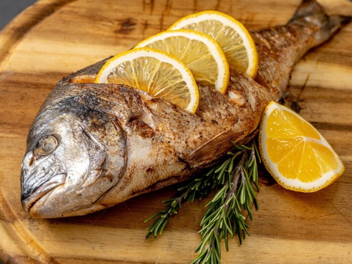 Шашлык из сибаса