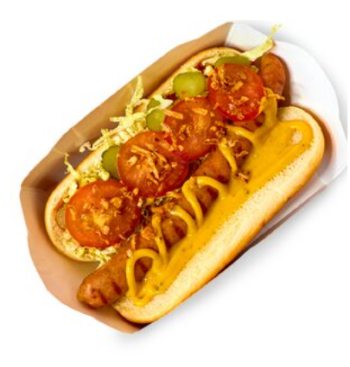 Датский хот-дог со свиной сосиской