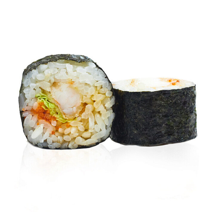 Ролл с жареной креветкой