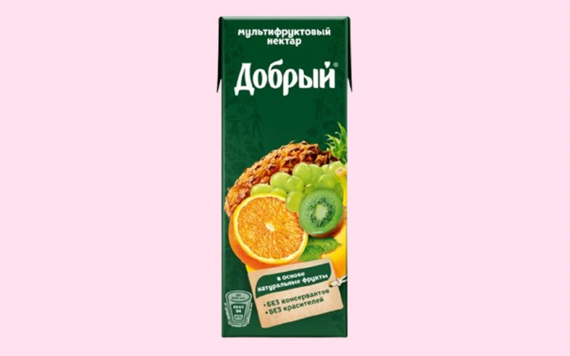 Добрый сок мультифруктовый 0,2