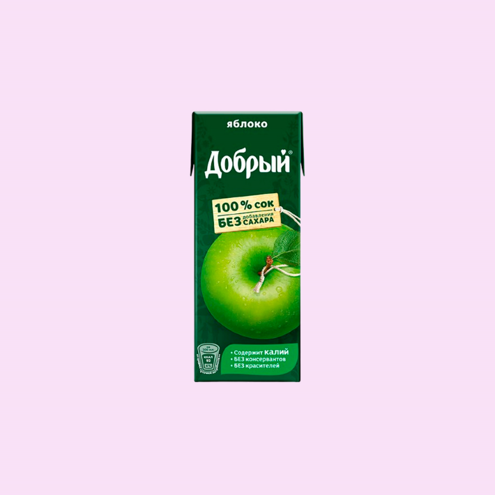 Добрый сок яблочный 0,2
