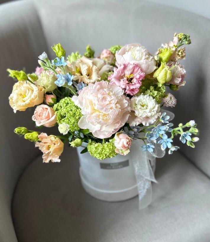 Композиция в шляпной коробке