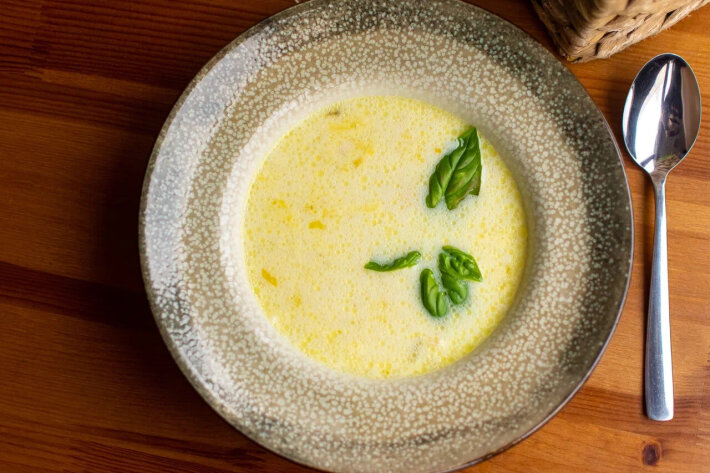 Куриный суп с сыром