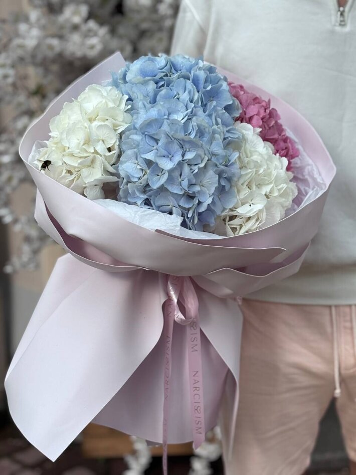 Букет из 5-ти гортензий