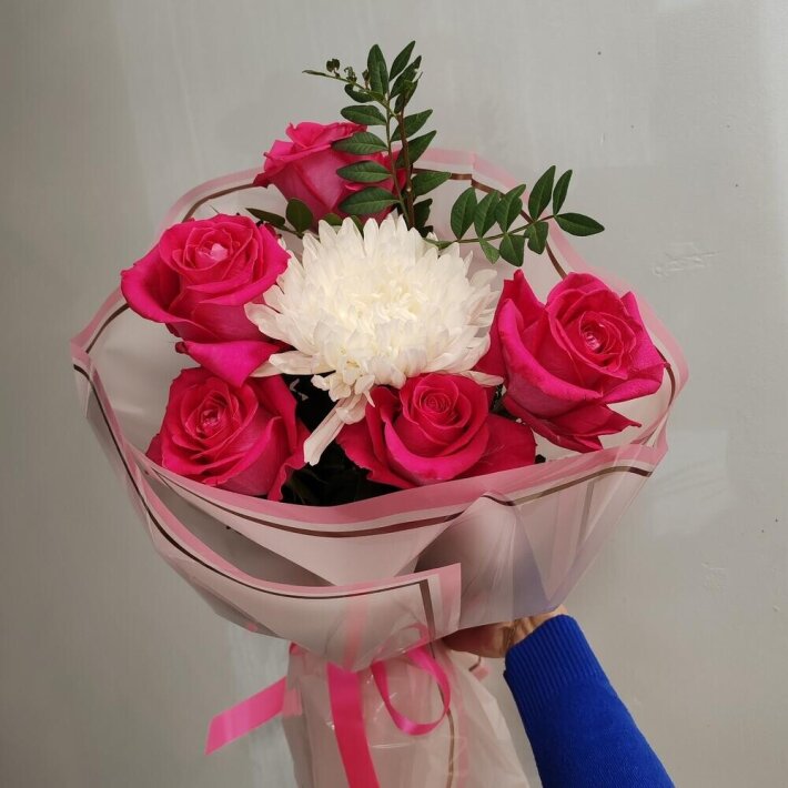 Букет «Розовая нежность»