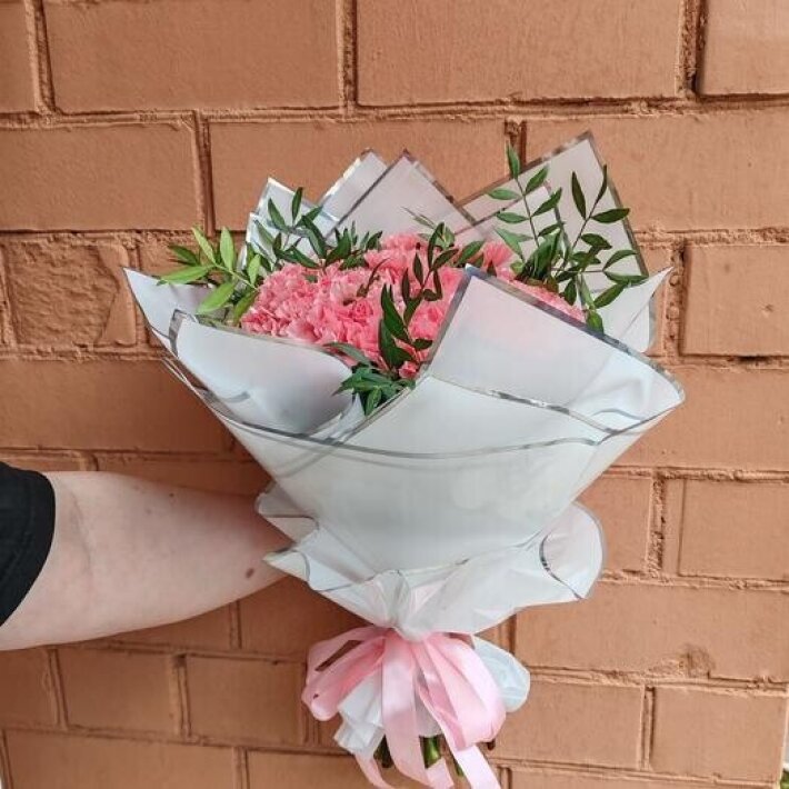 Букет «Розовое счастье»