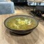 Суп картофельный с зеленым горошком, яйцом и сметаной