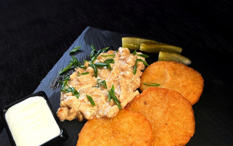 Драники с мачанкой