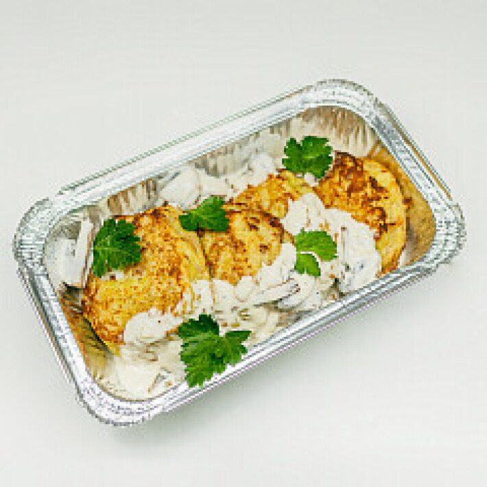 ЁЖИКИ КАРТОФЕЛЬНЫЕ С МЯСОМ И ГРИБНОМ СОУСЕ