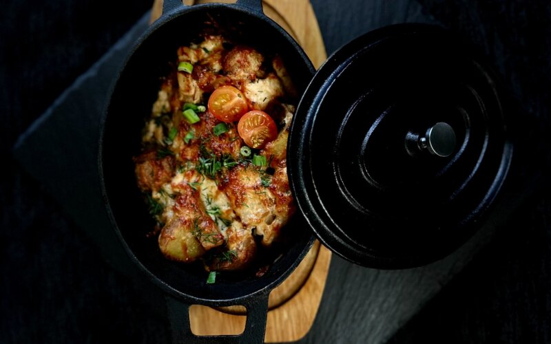 Картофельная запеканка с курицей