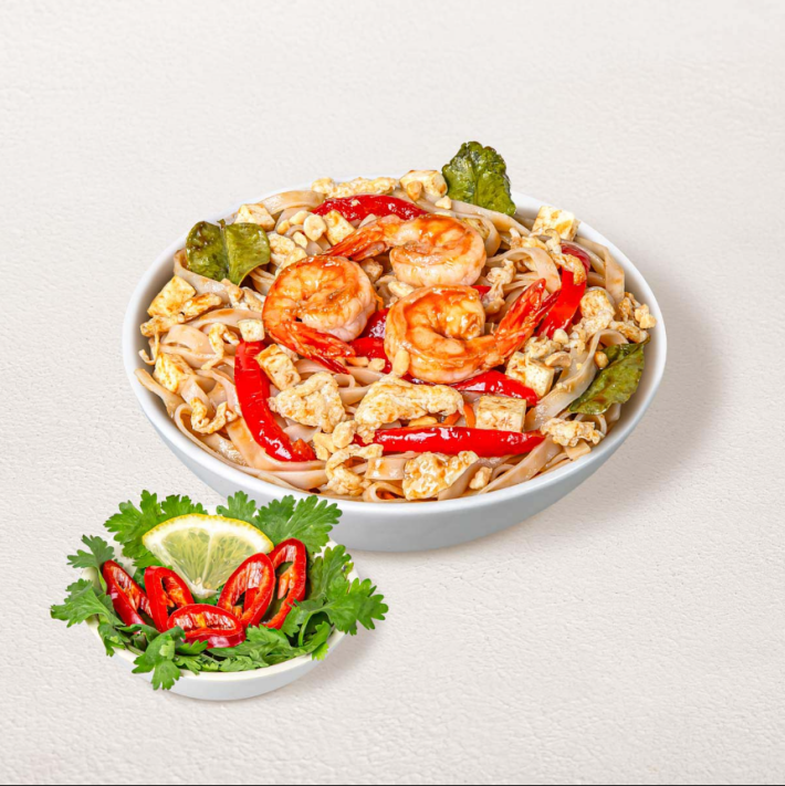 Пад Тай с тигровой креветкой