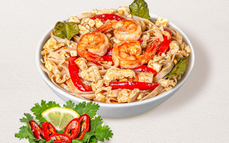 Пад Тай с тигровой креветкой