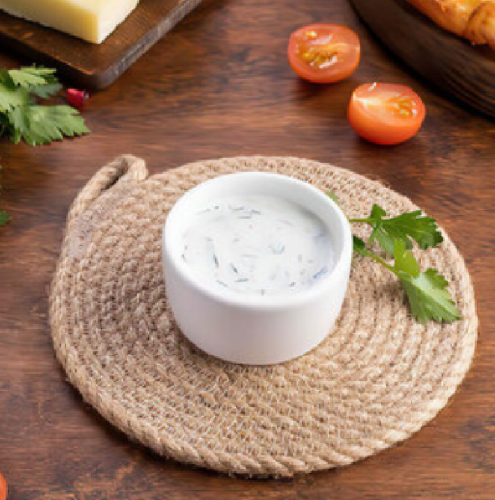 Мацони с зеленью