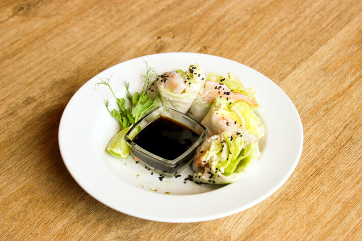 Спринг-ролл с креветками