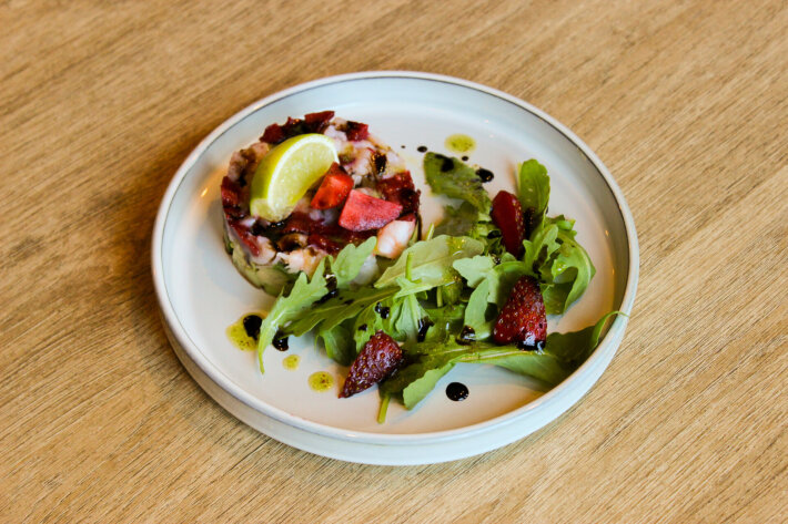 Тартар с креветками