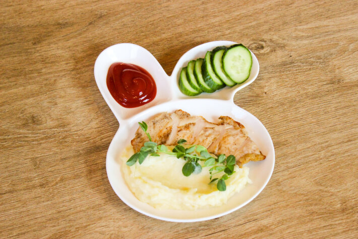 Пюре с курицей