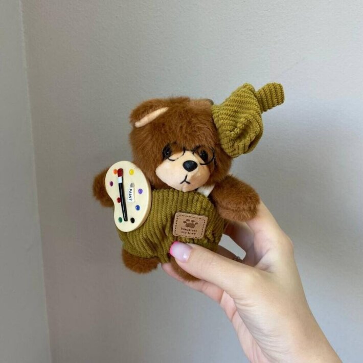 Мишка брелок «Художник»