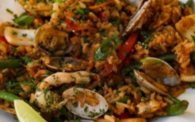 Рис с морепродуктами