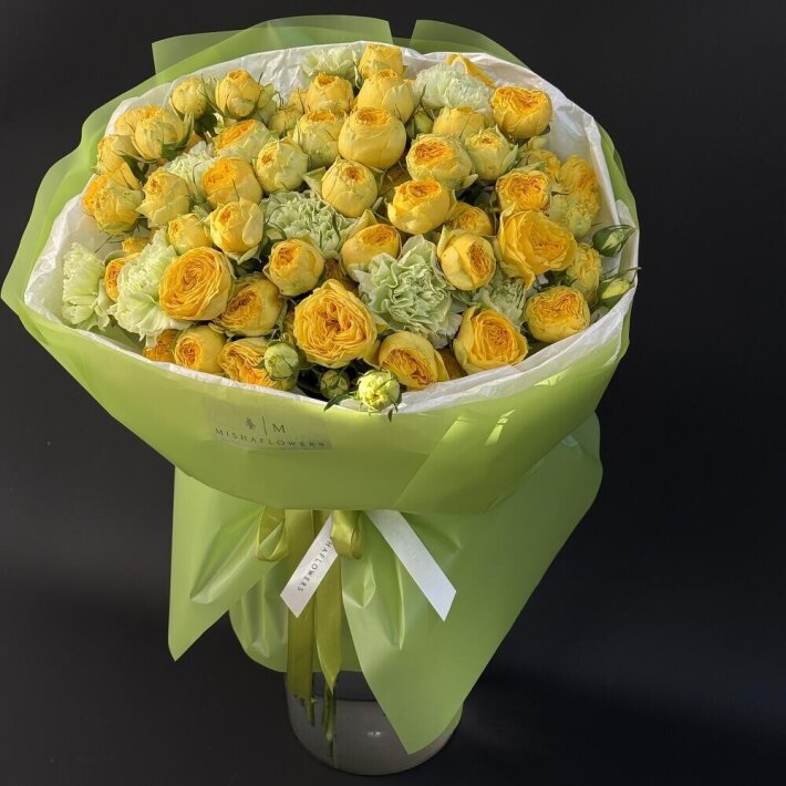 Салатовый букет