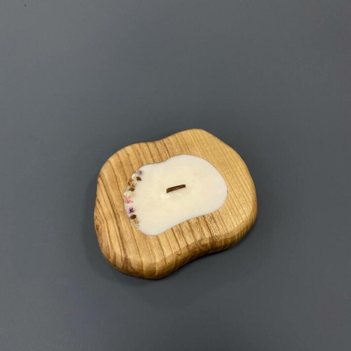 Аромасвеча в дереве «Малиновый лимонад»