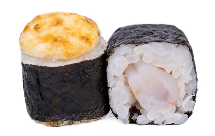 Запечённый ролл «Классика» с королевской креветкой