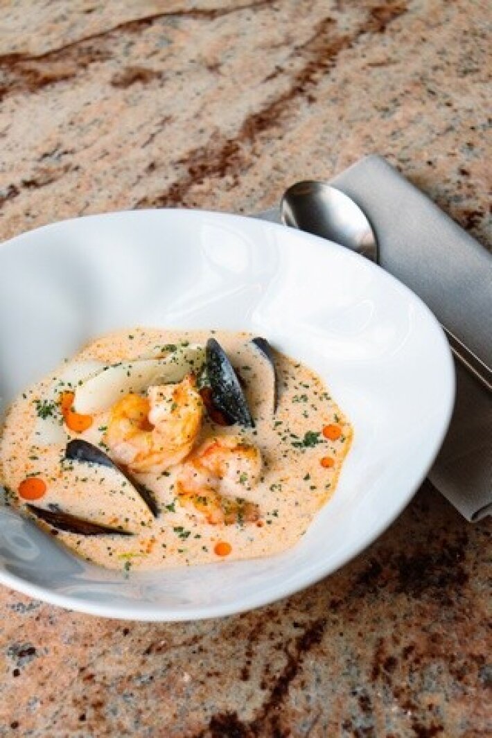 Чаудер с морепродуктами