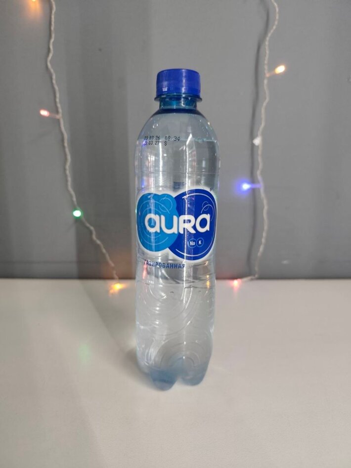 Вода АУРА газ.