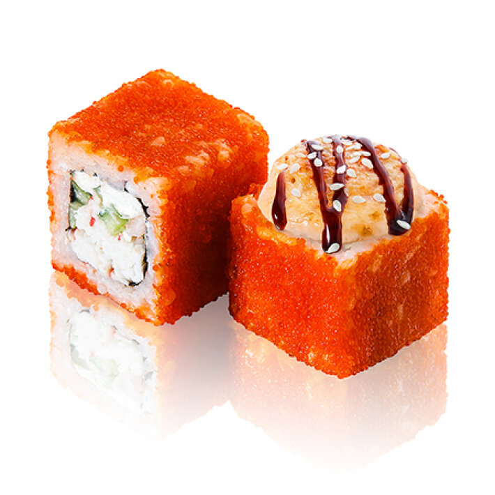 Ролл Калифорния запечённая